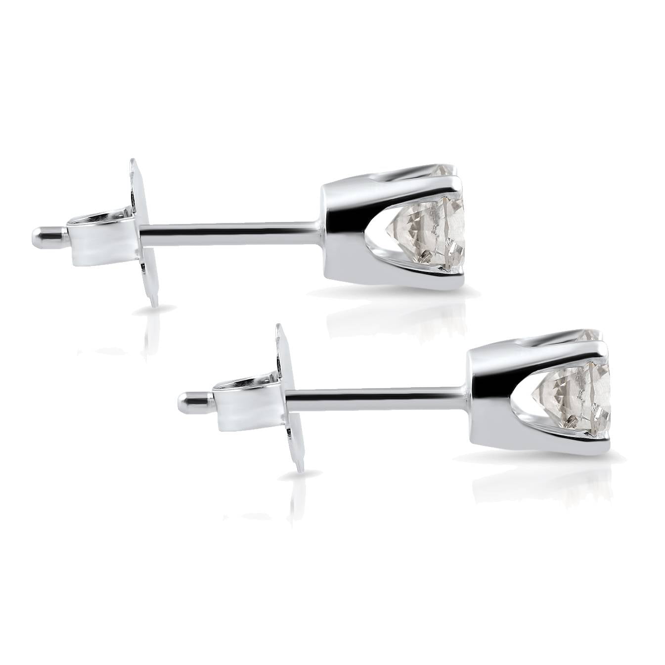 Pompeii 1/3 ctw 14k White Gold Diamond Stud Earrings (G/H,I2-I3)